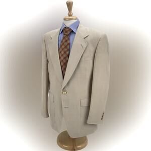 JACK NICKLAUS Mens Golden
Bear Jacket Bob Horsley's
Vintage Blazer Beige est 42R